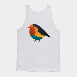 Cute chubby gradient bird Tank Top